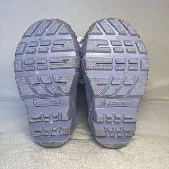 Sorel Flurry Winter Snow Boots Disney Frozen Elsa Purple Blue Toddler Girls 8 - Picture 6 of 8